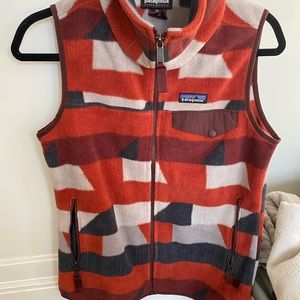 Patagonia Printed Fleece Vest, XS